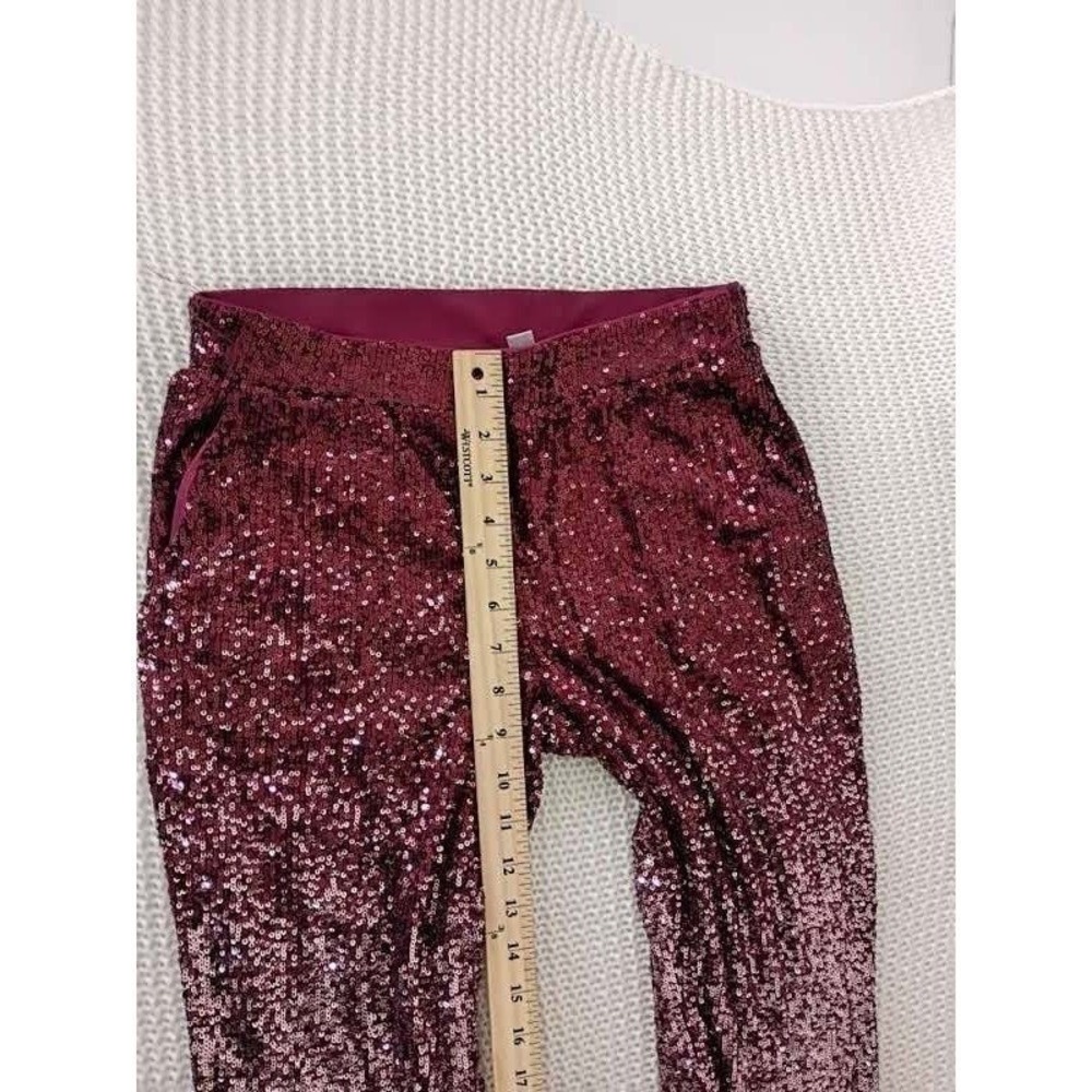 Cable & Gauge Burgundy Sequin Ombre Pants Womens S Party NWOT - Picture 11 of 11